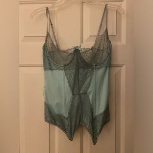 Coquette brand baby blue color with lace corset size large